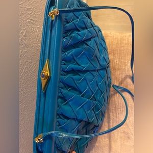 Judith Leiber Blue Bag Vintage, Great Condition.